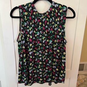 Women’s Ann Taylor blouse, size medium, floral and sleeveless.